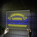 Custom Bar Neon Sign Beer Home Bar Lights Man Cave Acrylic Table LED Personalized Name Tavern Lighted Signs for Men Restaurant Coffee Workshop Garage Poker Signs Gifts by CozyNest Decor