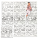 Lillefolk Baby Play Mat for Floor – 6x6ft Boho | Soft Non Toxic Premium EVA Foam Tiles for Tummy Time, Crawling & Playroom – Waterproof Interlocking Floor Mat for Babies & Toddlers (9 Tiles) by TinyTreasures Baby Boutique