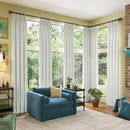 RAIN CITY Natural Blackout Curtains 96 Inch Long 2 Panels Set,Back Tab/Rod Pocket/Pleated Look with Hooks,Linen Blend Textured Rustic Farmhouse Heat Insulated Summer Drapes for Living Room 50W x 96L by CozyNest Decor