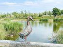 Garden Outdoor Statue Metal Duck Art Sculpture for Lawn, Farm and Patio - 25 Inches by GreenHaven Gardens