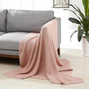 Amazon Basics Chunky Cable Knit Throw Blanket for Couch, Sofa, Bed, Lightweight Soft Cozy, Dusty Rose, 50"x 60" by CozyNest Decor