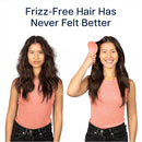 Crave Naturals Glide Thru Hair Brush - Detangler Brush for Curly, Straight, Wet or Dry Hair - Gentle Detangling Brusheses for Adults, Kids, Toddlers - Hair Accessories for Women, 7.5"x3" - Coral by TinyTreasures Baby Boutique