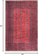 Keen Home Design 2x3 Rug - Machine Washable Entry Rug with Non-Slip Backing, Ideal for Enteryway, Kitchen, Bathroom, Laundry Room - Vintage, Easy Clean, Durable, Low Pile Rug - (2' x 3') by CozyNest Decor