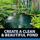 CrystalClear AlgaeOff Pond & Water Garden Scum Cleaner, Waterfall & Rock Slime Remover, String Algae Killer, Green Stain Treatment, EPA Registered Algaecide, Plant, Koi Fish, Bird & Pet Safe, 25 lbs by GreenHaven Gardens