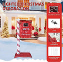 5FT Lighted Christmas Countdown Sign, Remote Control Available Within 0-60 Days, Holiday Countdown Sign Decor with 125 LED Lights, Freestanding Glittered Holiday Display for Outdoor, Indoor by CozyNest Decor