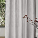 MYSKY HOME Grey Curtains 84 Inch Length, Living Room Curtains & Drapes Boho Sheer Light Filtering for Sliding Glass Door Windows Soft Elegant, 50" x 84", Light Grey, 2 Panels by CozyNest Decor