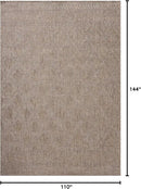 Loloi Amber Lewis Topanga Collection TOP-06 Natural/Mist 9'-2" x 12'-0" Indoor/Outdoor Area Rug by CozyNest Decor