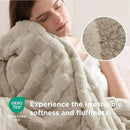 Bedsure GentleSoft Blankets Queen Size for Bed - Super Soft Cozy Blanket for Women Men Girls, Large Fuzzy Fleece Throw for Bedroom Decor, Light Brown, 90x90 Inches by CozyNest Decor