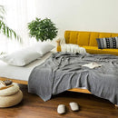 EMME Cotton Blanket Queen Size for Bed Soft Large Muslin Bed Blankets 90"*90" Lightweight Breathable Grey Blanket All Season Gauze Blanket, Grey by CozyNest Decor