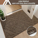COSY HOMEER-Door-Mat-Non-Slip-Entryway-Rug 24”x36” Absorbent Welcome Mats Washable Dirt Trapper Door Mat Entrance Floor Mats for Front Back Doormats and Wet Shoes,Brown by CozyNest Decor