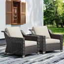 Joyside Wicker Patio Chairs Set of 2, Outdoor Rattan Furniture with Wide Armrest and Thick Cushions, Upgraded Large Size for Backyard, Garden, Poolside by GreenHaven Gardens