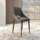 LeisureMod Amalfi Upholstered Fabric Dining Chair – Modern Side Chair with Iron Legs, Mid-Century Accent Chair for Dining Room or Kitchen by CozyNest Decor