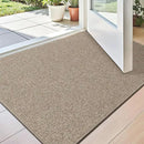 LUMI Indoor Door Mat 32"x47", Ultra Thin Low Profile Non-Slip Doormat for Home Entrance, Absorbent & Stain-Resistant Welcome Mats, Washable Entryway Mat for Front Door, Patio, Porch, Khaki by CozyNest Decor