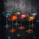 Vintage Art Deco Coupe for Champagne | Set of 6 | 7 oz
