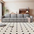 mestyl Modular Sectional Sofa Convertible Sofa Couch Set with Storage for Living Room, Modern 4 Seater Modular Sectional Couch (Grey) by CozyNest Decor