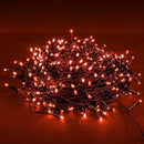 DAZZLE BRIGHT Halloween 300 LED String Lights, 100FT Connectable String Lights with 8 Lighting Modes, Halloween Decorations for Party Carnival Supplies, Indoor Outdoor Yard Garden Decor (Orange) by CozyNest Decor