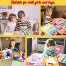 4PCS Crafts for Kids Ages 4-8 Sticker Books - Includes Dinosaur Llama Turtle and More Animal Designs Gift Party Create 40 Pictures by TinyTreasures Baby Boutique