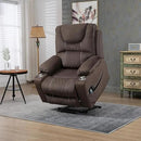 Power Lift Recliner Chair for Elderly with Massage and Heating, Ergonomic Electric Recliner Chair Single Sofa for Adults with Remote Control USB Port, Cup Holders, Side Pockets by CozyNest Decor