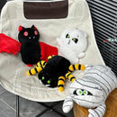 SUNLIN Interactive Halloween Ghost Cute Soft Plush Toy Gift for Adults & Kids 3+, Touch & Sound Activated Prank with Sound & Glowing Eyes, Scary Party Supplies Home Decor by TinyTreasures Baby Boutique