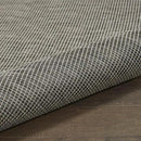 Nourison Positano Indoor-Outdoor Charcoal 4' x 6' Area Rug, Easy Cleaning, Non Shedding, Bed Room, Living Room, Dining Room, Backyard, Deck, Patio (4x6) by CozyNest Decor