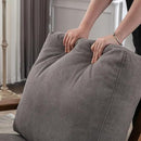 chairus Mid Century Accent Armchair Modern Upholstered Lounge Chair Compfy Leisure Arm Chair for Living Room Fireplace/Bedroom/Reception/Dorms, Denim Fabric Grey by CozyNest Decor