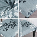 JQinHome Pattern Chair Covers for Dining Room Set of 4, High Stretch Removable Washable Parsons Chair Slipcover for Home Party Hotel Wedding Ceremony (Flower,4PCS) by CozyNest Decor