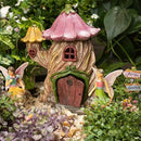 Fairy Garden Houses - Fairy House & Fairy Figures - Fairy Garden Ornaments & Fairies for Fairy Garden - Fairy Houses Kit - 4 Pieces by GreenHaven Gardens