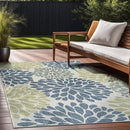 Beverly Rug Outdoor Rug 10x14 Modern Exotic Tropical Leaf Area Rugs for Indoor and Outdoor Patio Deck Porch Garden Water Resistant Washable Outside Carpet (10 x 14 Olive) by CozyNest Decor