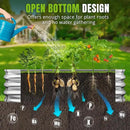 Sponvatt Raised Garden Bed - Outdoor Galvanized Raised Garden Bed Planter Boxes, Large Oval Metal for Gardening Planter Box Kit,Suitable for Vegetables,Herbs (Silver, 8x4x1 Ft) by GreenHaven Gardens