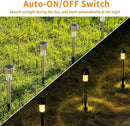 GIGALUMI Solar Pathway Lights 12 Pack, Stainless Steel IP44 Waterproof Auto On/Off Outdoor LED Solar Landscape Lights for Garden, Yard, Patio, Path and Walkway. (Warm White) by GreenHaven Gardens