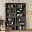 IRONCK Bookshelves and Bookcases Set of 2 Floor Standing 6 Tiers Display Storage Shelves 70 in Tall Bookcase Home Decor Furniture for Home Office, Living Room, Bed Room by CozyNest Decor