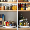 Simple Houseware Lazy Susan Spice Organizer Rotating Tray, 4-Pack (2 Medium 10'', 2 Large 12'') by CozyNest Decor