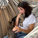 LA SIESTA® XL King Habana Cotton Hammock Chair Swing & Tree Mount Kit - Hammock Swing Chair w/Suspension Kit for Trees Beams & Posts - Indoor Outdoor Hanging Chair for Bedroom Patio - Zebra by GreenHaven Gardens