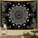 Lunerfex Sun and Moon Mandala Tapestry Boho Tapestry for Bedroom Black and White Tapestries Wall Hanging Living Room Wall Art and Home Decor 60x80 by CozyNest Decor