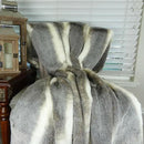 Tissavel Chinchilla Faux Fur Throw Blanket & Bedspread - Chinchilla Faux Fur - Gray Ivory Chinchilla Fur Throw - Luxury Soft Fur, Handmade in US, 16444 by CozyNest Decor