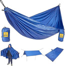 Wise Owl Outfitters Camping Hammock – 500lbs Portable Hammock with Tree Straps - Travel, Backpacking, Hiking, Outdoors Camping Gear - Single or Double by GreenHaven Gardens