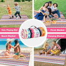 PY SUPER MODE Picnic Blankets Extra Large, Waterproof Foldable Outdoor Beach Blanket Oversized 83x79” Sandproof, 3-Layer Picnic Mat for Camping, Hiking, Travel, Park, Concerts-Bohemian Brown by TinyTreasures Baby Boutique