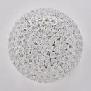 12-Light Crystal Flush Mount Chandelier Ceiling Light Fixture for Living Room Dining Room Bedroom Foyer Entryway Hallway Closet Bathroom (Chrome D24) by CozyNest Decor