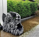 Dragon Sculpture 3"x4" Gutter Downspout Decoration, Outdoor Decor, Garden Animal Statue Ornament, Gutter Downspout Diverter Rain, Splash Block, Gutter Extender, Decorative Gutter Extension