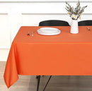 sancua Rectangle Tablecloth - 60 x 84 Inch - Stain and Wrinkle Resistant Washable Polyester Table Cloth, Decorative Fabric Table Cover for Dining Tables, Buffet Parties and Camping, Orange by CozyNest Decor
