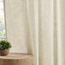 Joydeco Linen Curtains 96 Inch Length 2 Panel Sets,Light Filtering Curtains for Bedroom 52 Inch Wide Living Room Drapes with Back Tabs & Rod Pockets (W52 x L96 Inch, Linen) by CozyNest Decor