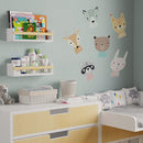 Wallniture Florida 24 inch Wall Bookshelf for Kids Room, Floating Shelves Nursery Decor, Wood White Wall Shelf Set of 2 Kitchen, Bathroom Decor (16'') by TinyTreasures Baby Boutique