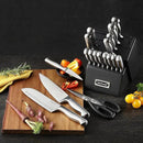 McCook® Knife Sets,German Stainless Steel Kitchen Knives Block Set with Built-in Sharpener by CozyNest Decor