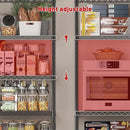 REIBII 45.5''W Storage Shelves Wire Shelving, 5 Tier Pantry Shelves for Storage Rack, Adjustable Metal Shelving for Pantry Kitchen Steel Shelving, 45.5" W x 71" H x 17.7" D by CozyNest Decor