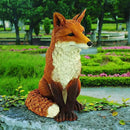 Design Toscano Simon The Woodland Fox Indoor/Outdoor Garden Statue for Patio, Pool or Lawn, 18 Inch Tall, Cast Stone Resin, Red Orange Paint by GreenHaven Gardens