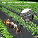 3ftx300ft Weed Barrier Landscape 3.2oz Fabric Heavy Duty, Woven Weed Control Cloth, Woven Geotextile Fabric for Underlayment, Gardening Ground, Commercial Driveway Weed Block Cover Mat by GreenHaven Gardens
