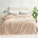 Snuggle Sac Twin XL Bed Blanket 66x90 inches, Super Soft Warm Beige Blankets for Bed, Living Room, Luxurious Microfiber Blanket Dupes, Heather Beige, 66x90 inches by TinyTreasures Baby Boutique