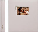 Premium Scrapbook Album – Acid-Free Photo Album with Writing Space – 100 Pages for Size 4x6 – Holds 500 Photos – Wedding, Baby, Travel & Family Memories (Taupe/Grey) by TinyTreasures Baby Boutique
