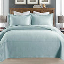 MarCielo 3-Piece 100% Cotton Oversized Bedspread Lightweight Quilt Coverlet Embroidery Farmhouse Bedding Set (TM Mint Green, Oversized King (118"x106")) by CozyNest Decor
