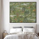 SIGNWIN 36"x46" Extra Large Framed Wall Art Medieval Fantasy Forest with Woodland Animals, Storybook-Inspired Scene for Home Living Room Bedroom Decor (Frame Assembly Required) by CozyNest Decor